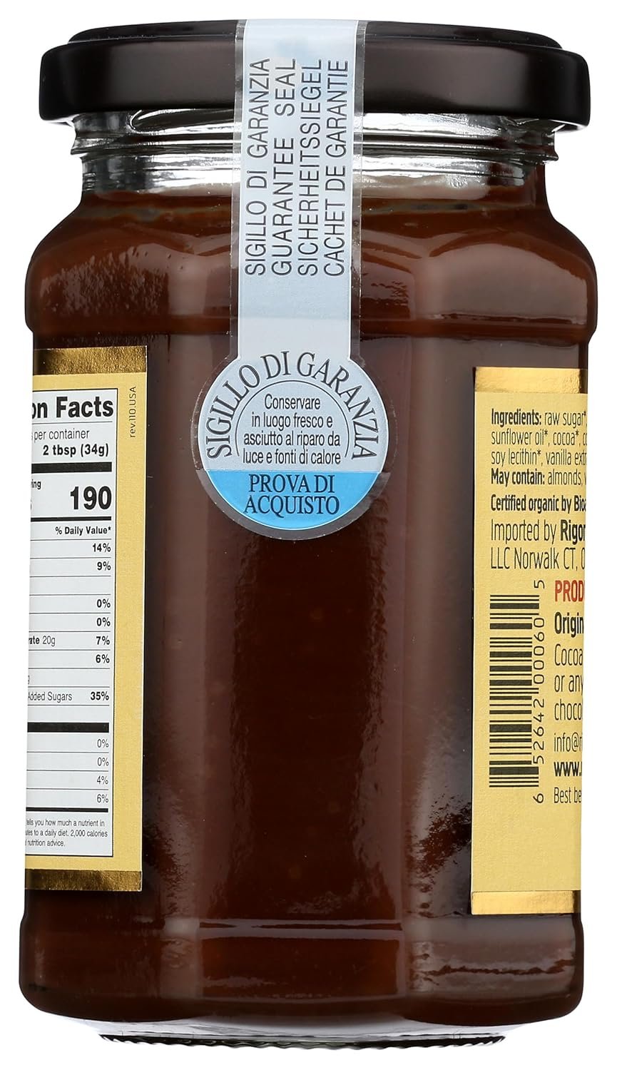 Nocciolata, Hazelnut Spread Dairy Free Organic, 8.82 Ounce - Image 3