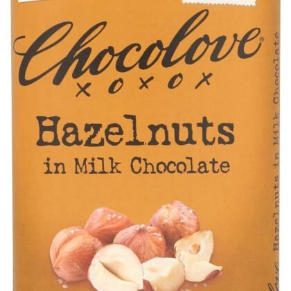 Chocolove XOXO Hazelnuts in Milk Chocolate Bar - 3.2 oz Bar