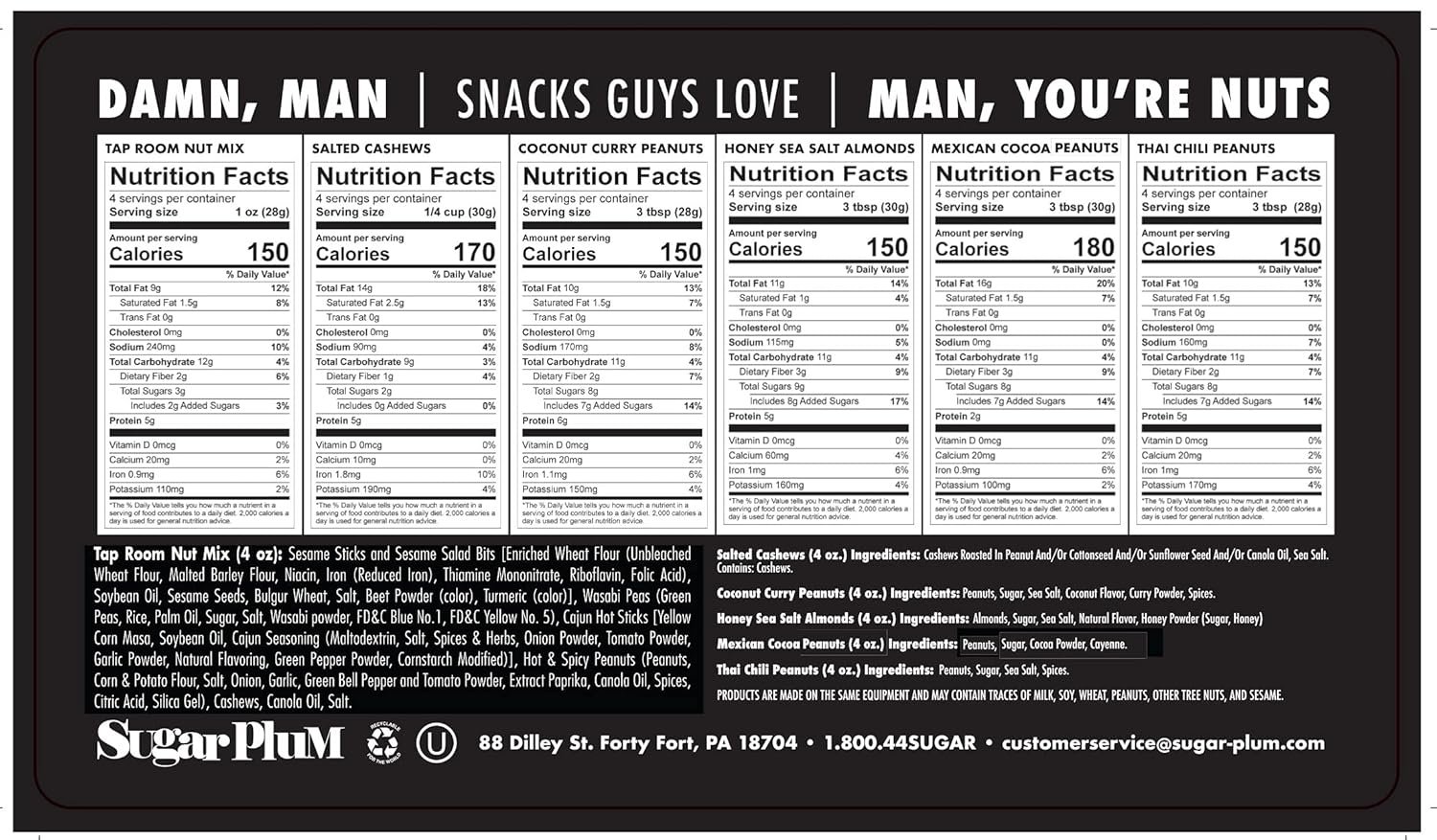 Gift Baskets for Men – Gourmet Nuts Gift Basket, Birthday Gift for Dad, Husband & Adults, Roasted Snack Box Variety, Unique Gifts for Men - Image 8