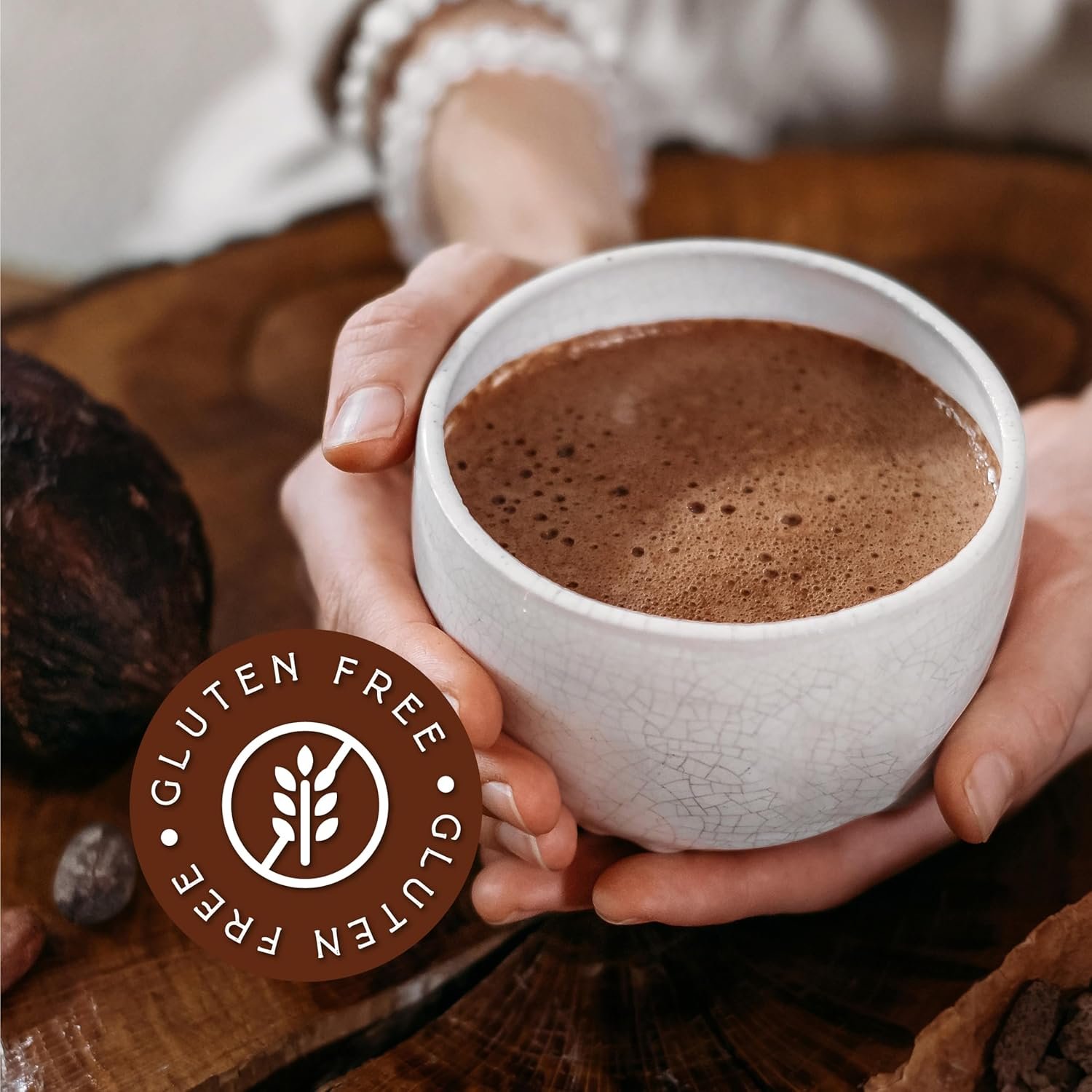 Roots Circle Unsweetened Cocoa Powder | Rich Dark Chocolate Flavor, Perfect for Baking, Smoothies, and Hot Cocoa | Premium Quality, Easy Mixing, Gluten-Free, Kosher | Bulk 2 Pack of 14oz - Image 5