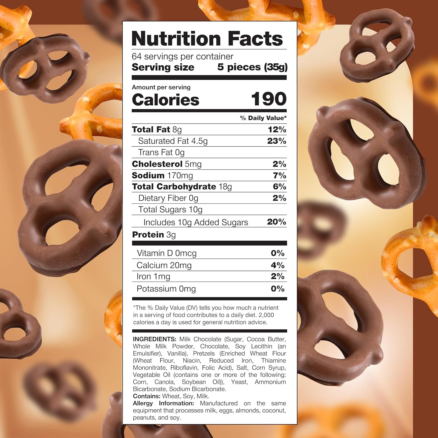 Milk Chocolate Pretzels - 5 Pound Bulk Pack - Chocolate-Covered Pretzels for Office Bowls, Snacking, and Gifting - Sweet & Salty Snack - Crunchy Holiday Treat - Image 2