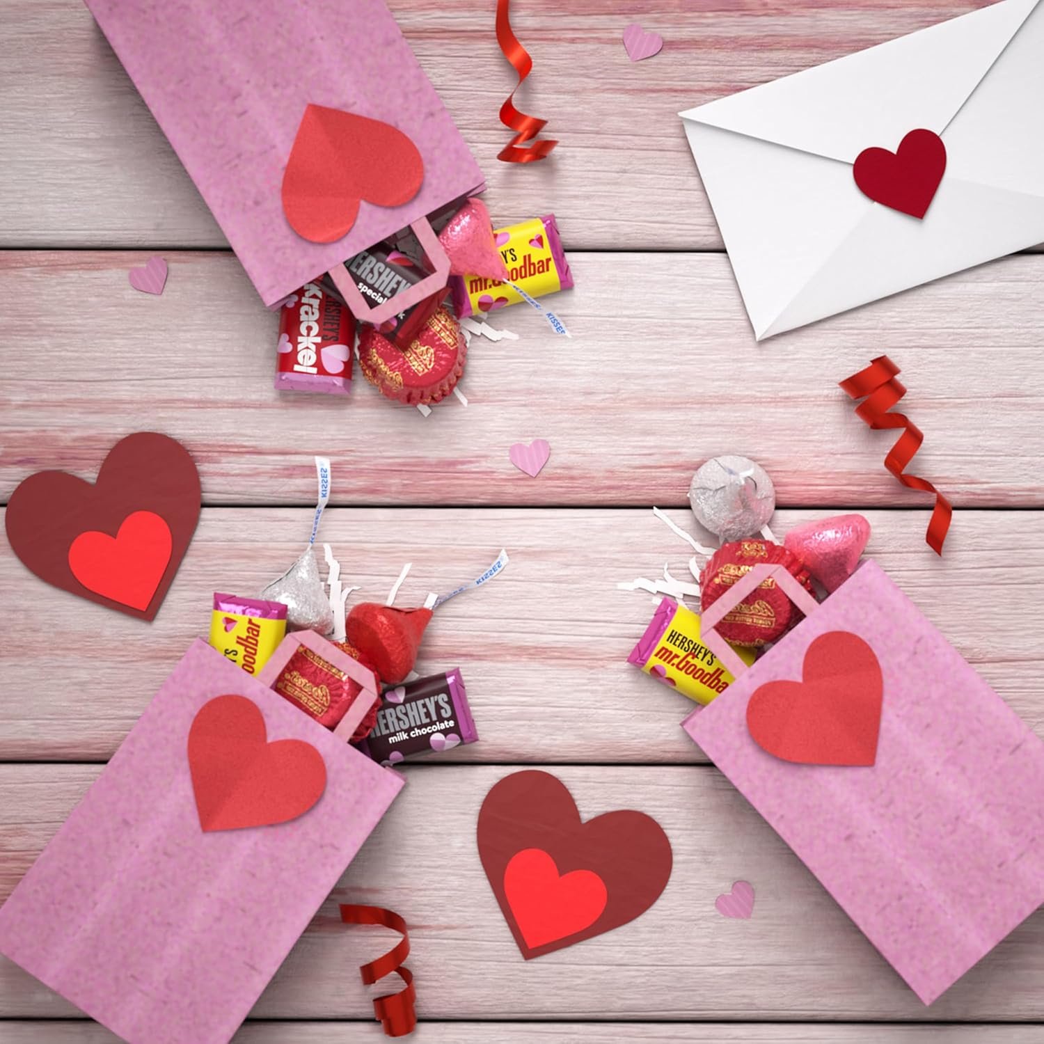 HERSHEY'S and REESE'S Assorted Chocolate, Valentine's Candy Bag, 21.7 oz - Image 6