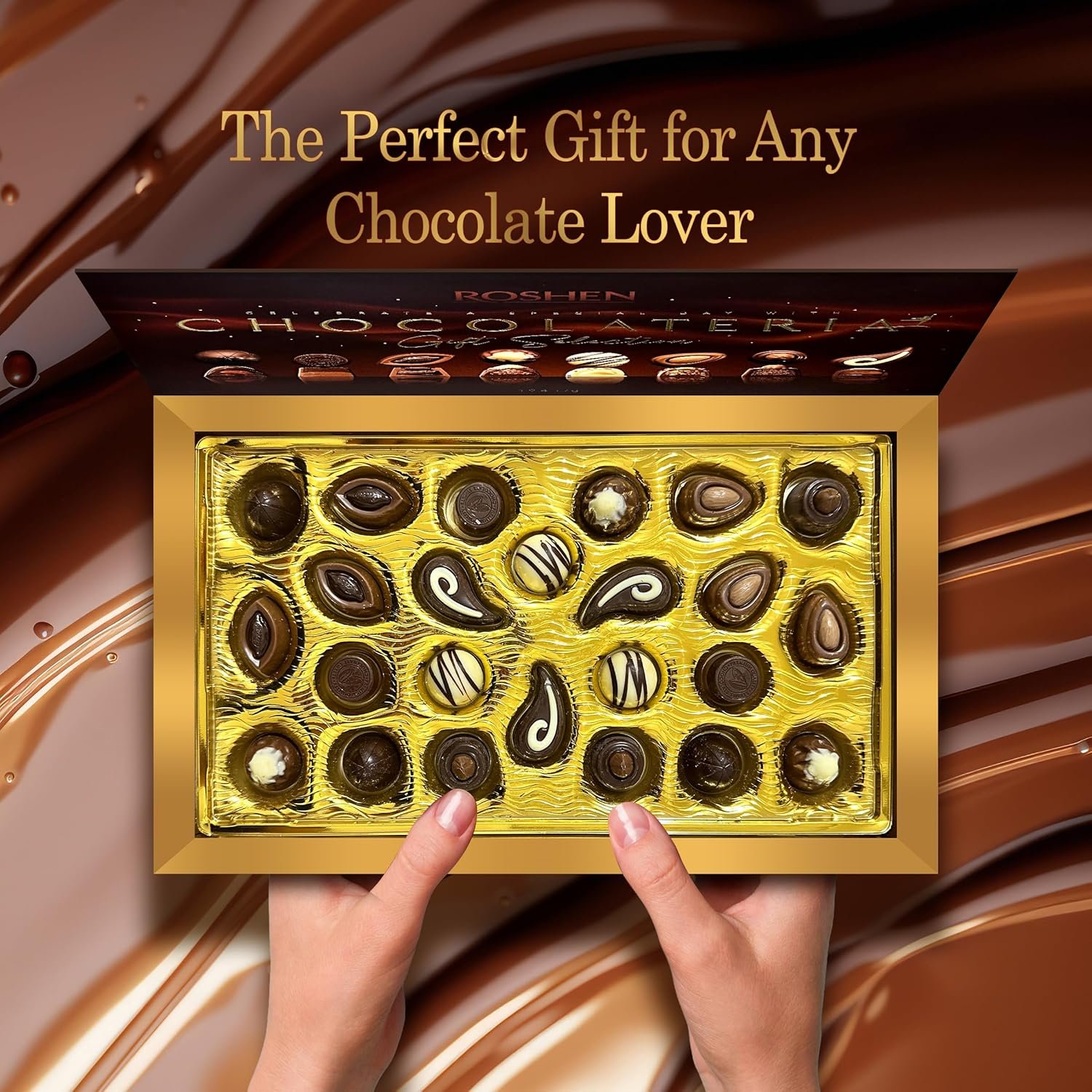 Roshen Assortment "Chocolateria" Candy Gift Box (194gr/6.84oz) - Image 5