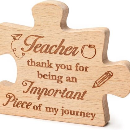 Wooden Puzzle Gift for Teachers - Teachers Appreciation Gifts - Valentines Classroom Gifts Teacher Valentines Gifts Teacher Gift for Women