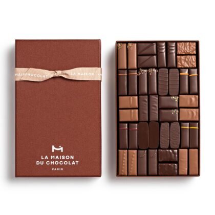 LA MAISON DU CHOCOLAT Coffret Maison, Gourmet Dark And Milk French Chocolate Gift Box (40 Pieces)