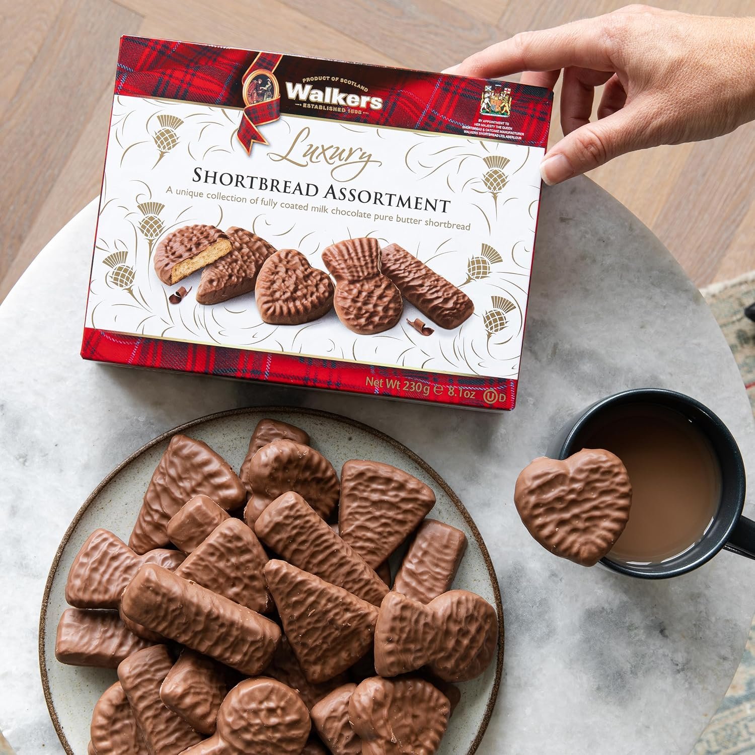 Walker's Shortbread Assorted Chocolate Shortbread, Luxury Holiday Treat, 8.1 Oz Box - Image 4