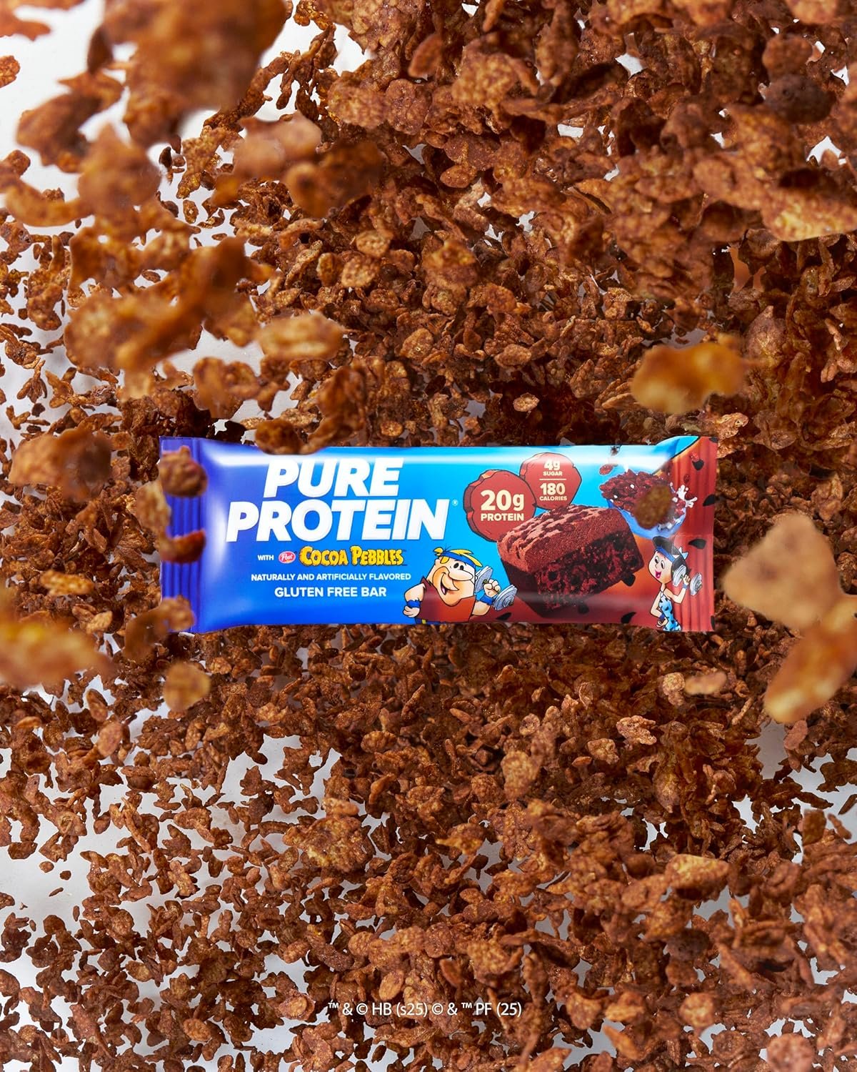 Pure Protein Cocoa PEBBLES™ Protein Bars – 20g Protein, 4g Sugar, 180 Calories (4 count) Low Sugar* High Protein Snack - Gluten Free - Perfect for a Healthy Snack. - Image 3