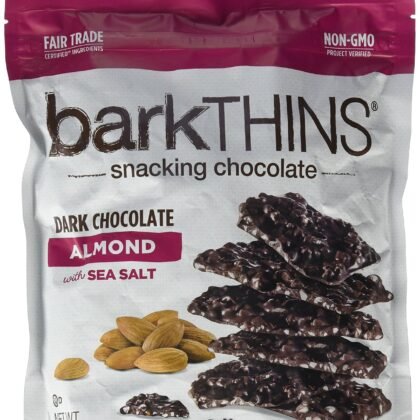 Bark Thins Snacking Dark Chocolate ALMOND with Sea Salt 17 Oz.(Pack of 1)