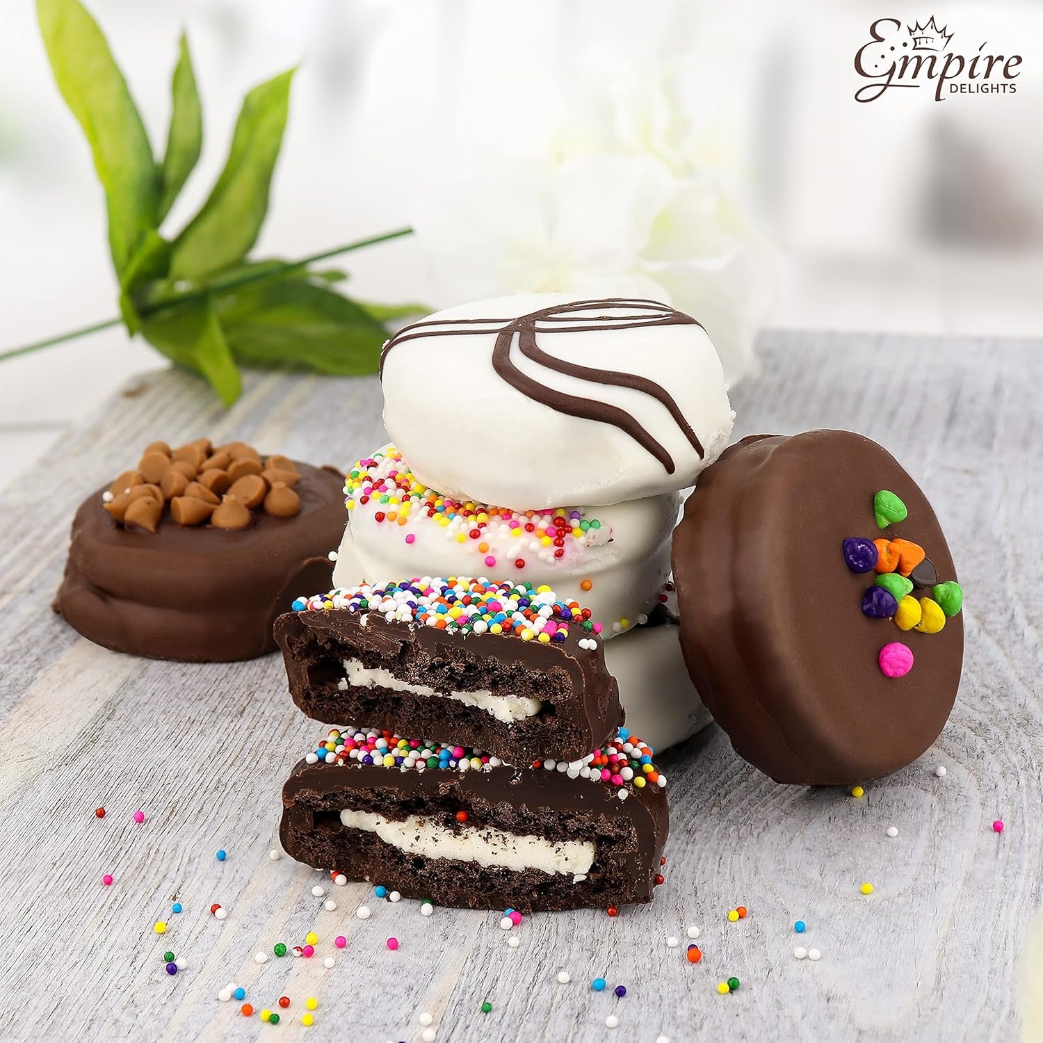 Gourmet Cookies Gift Basket - Delicious Chocolate Gift Basket Great for Birthday Treats for Women and Men - Fancy Chocolate Covered Cookies for Gifting, 6 Count - Image 4