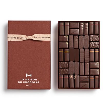 LA MAISON DU CHOCOLAT Coffret Maison Dark, Gourmet Dark French Chocolate Gift Box (40 Pieces)