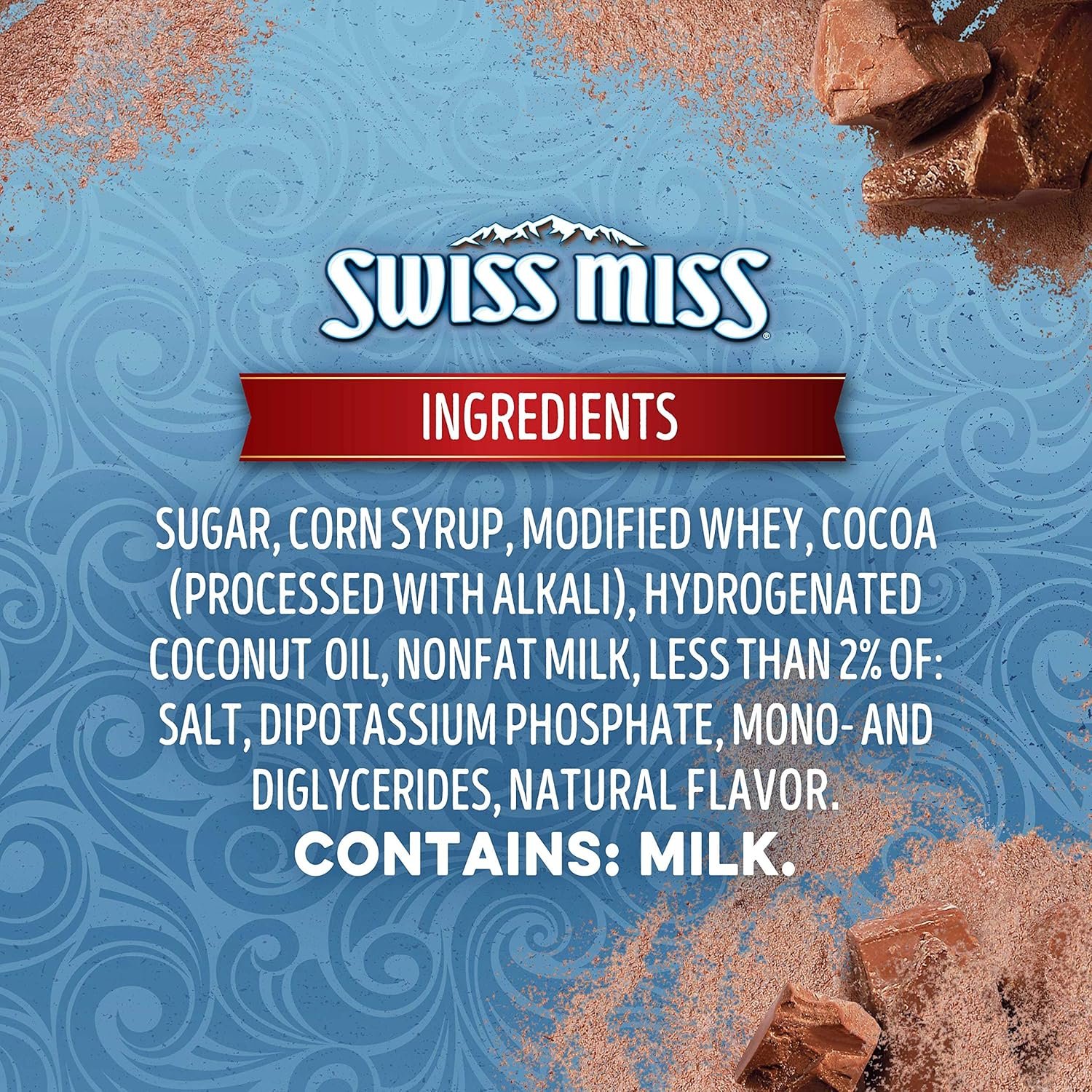SWISS MISS Milk Chocolate Flavored Hot Cocoa Mix, 38.27 OZ Square Canister - Image 7