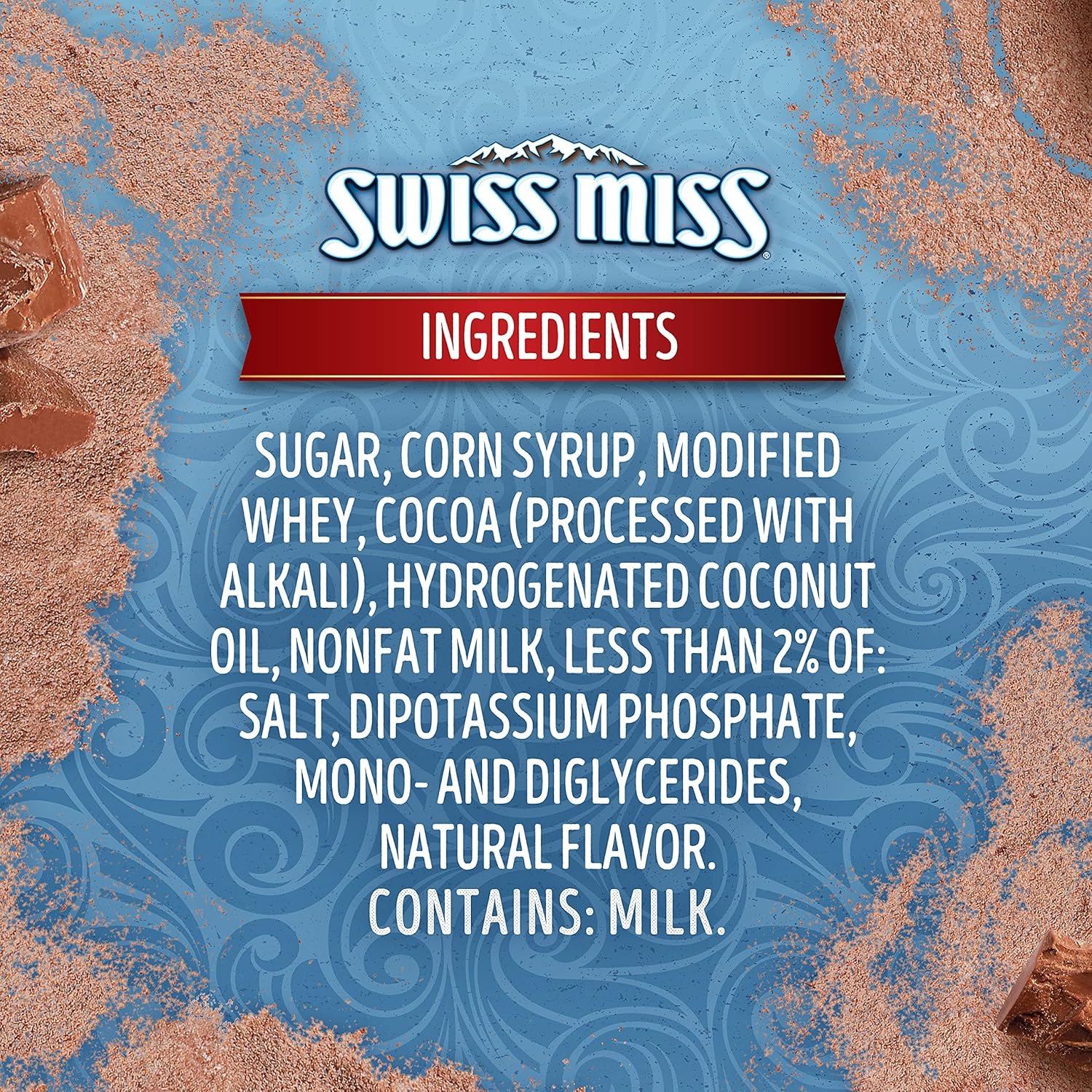 Swiss Miss Milk Chocolate Flavored Hot Cocoa Mix, Hot Cocoa Bar Supplies, 22.23 oz. Canister - Image 3
