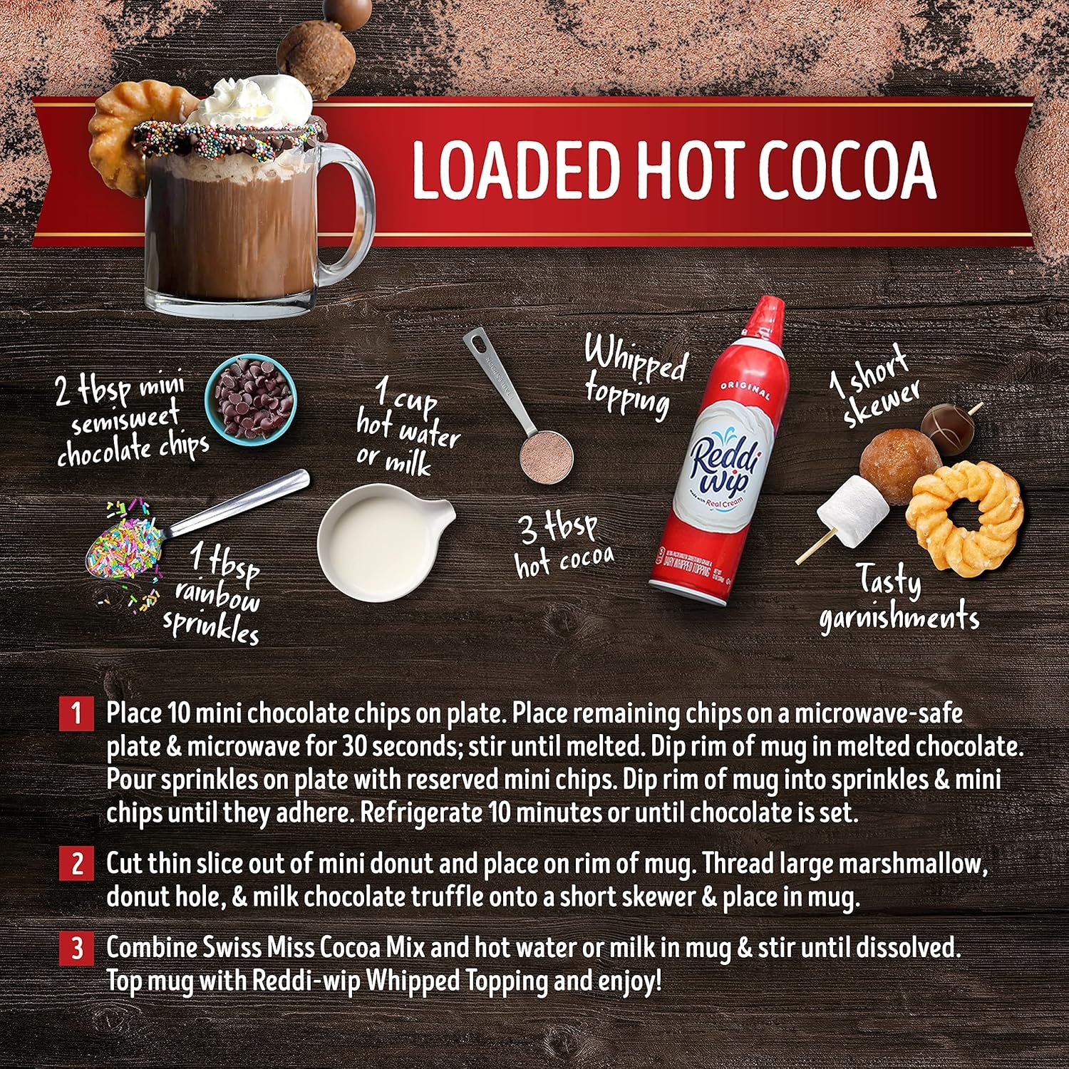 Swiss Miss Milk Chocolate Flavored Hot Cocoa Mix, Hot Cocoa Bar Supplies, 22.23 oz. Canister - Image 6