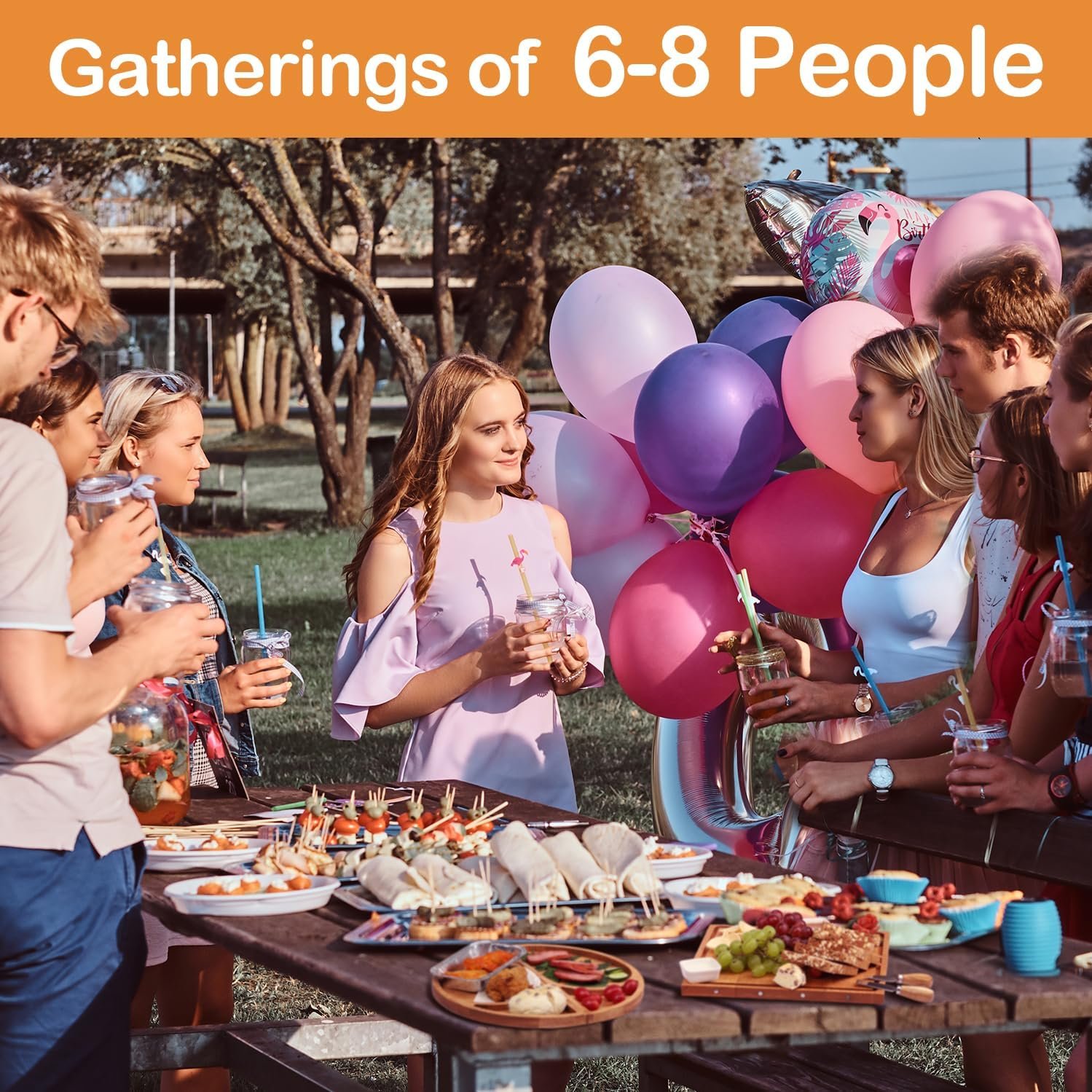 Extra Large Magnetic Charcuterie Board Cheese Board Gift Set 3 Part Square & Round & Heart Shaped Wooden Tray Serving Board Platter for Any Occasion - Image 9