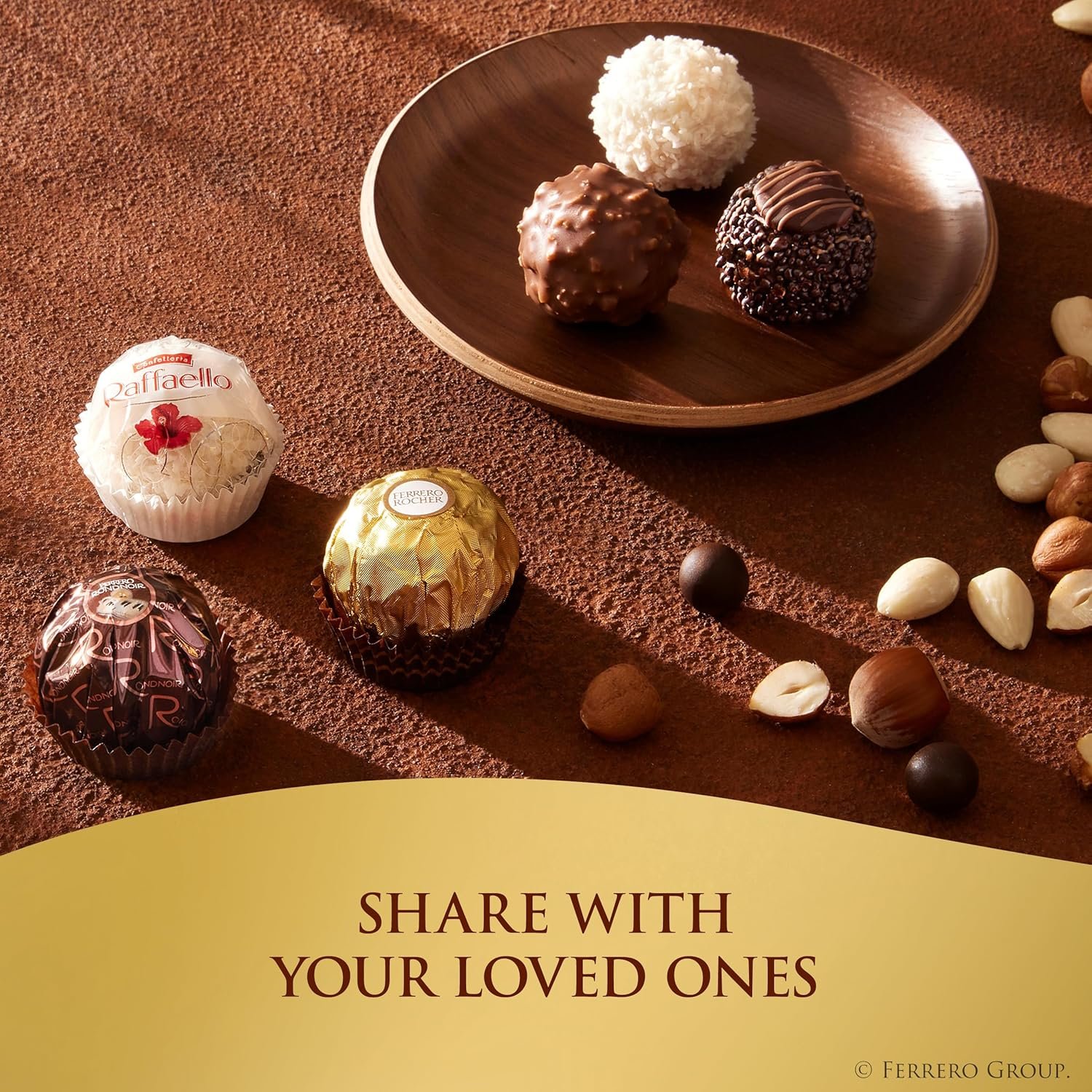 Ferrero Collection Valentine's Day Heart Gift Box, 8 Assorted Hazelnut, Dark Chocolate and Coconut Treats, 3.1 oz - Image 7