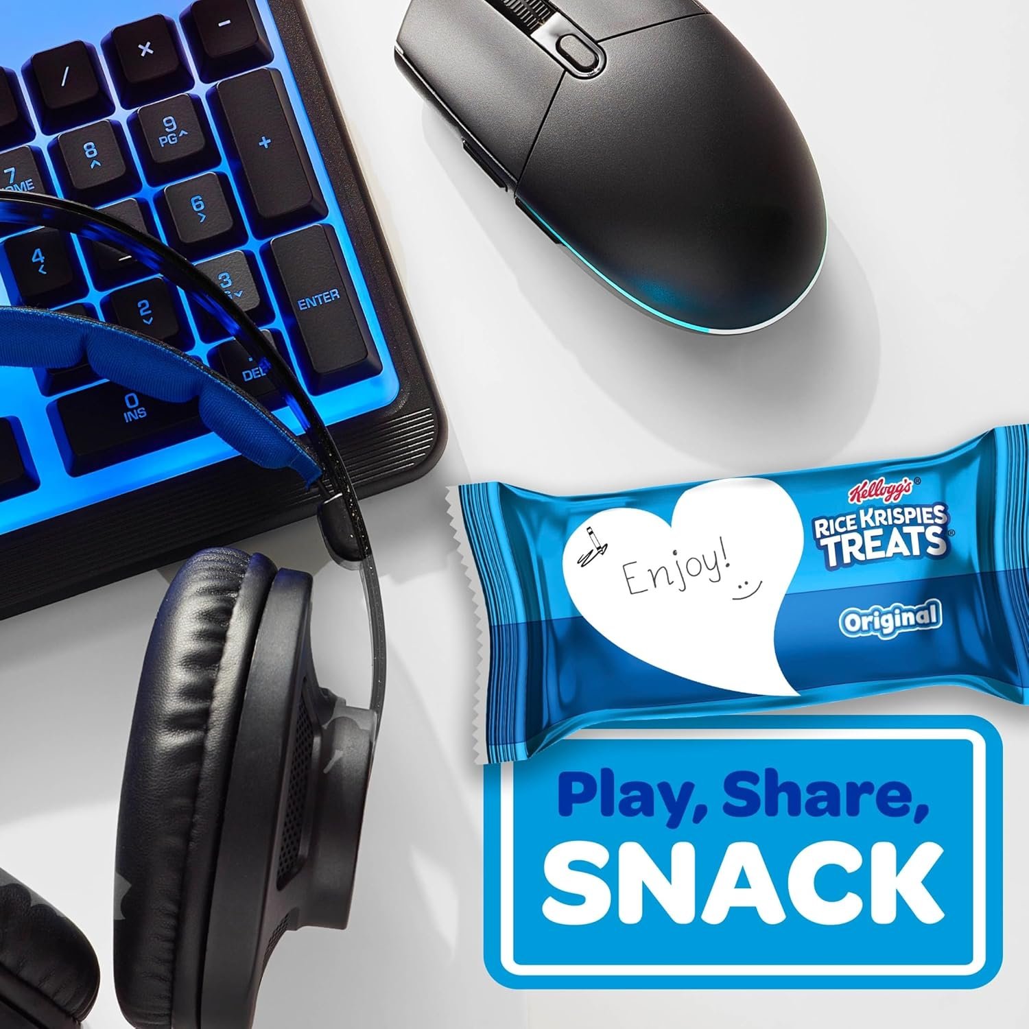 Rice Krispies Treats Crispy Marshmallow Squares, Kids Snacks, Snack Bars, Original, 31.2oz Box (40 Bars) - Image 6