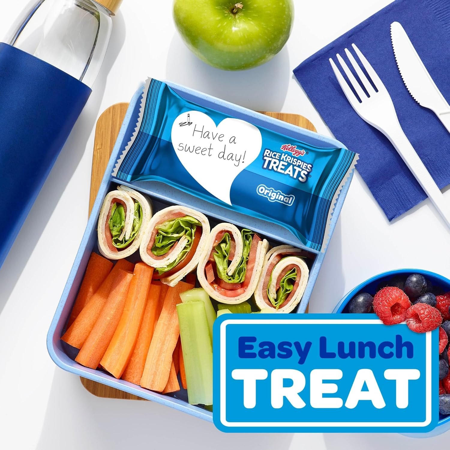 Rice Krispies Treats Crispy Marshmallow Squares, Kids Snacks, Snack Bars, Original, 31.2oz Box (40 Bars) - Image 7