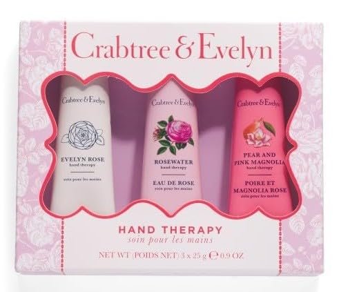 Crabtree & Evelyn Luxury Hand Therapy Collection (Evelyn Rose, Rosewater, Pear & Pink Magnoli)
