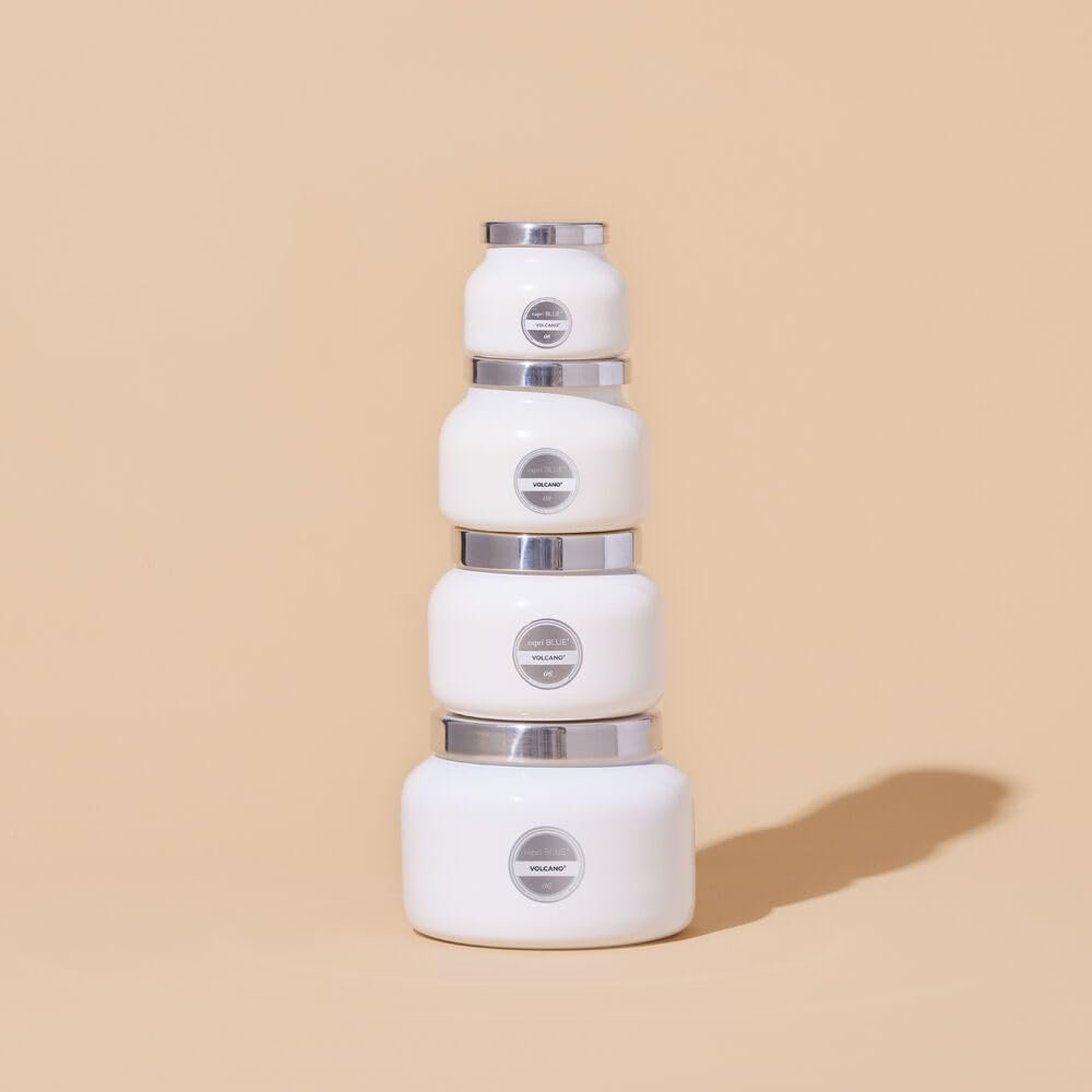 Capri Blue Volcano Scented Candles - Luxury Glass Jar Candles for Home Scented with Tropical Fruit & Sugared Citrus - Soy Wax Blend - Capri Blue Volcano - White Color (8 oz) - Image 4