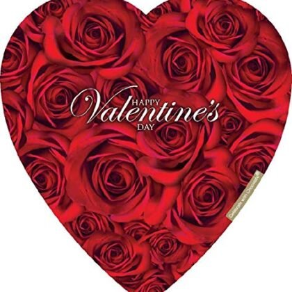 Elmer Chocolate Valentine's Day Rose Bouquet Heart Gift Boxes, 6.8 Ounce Box