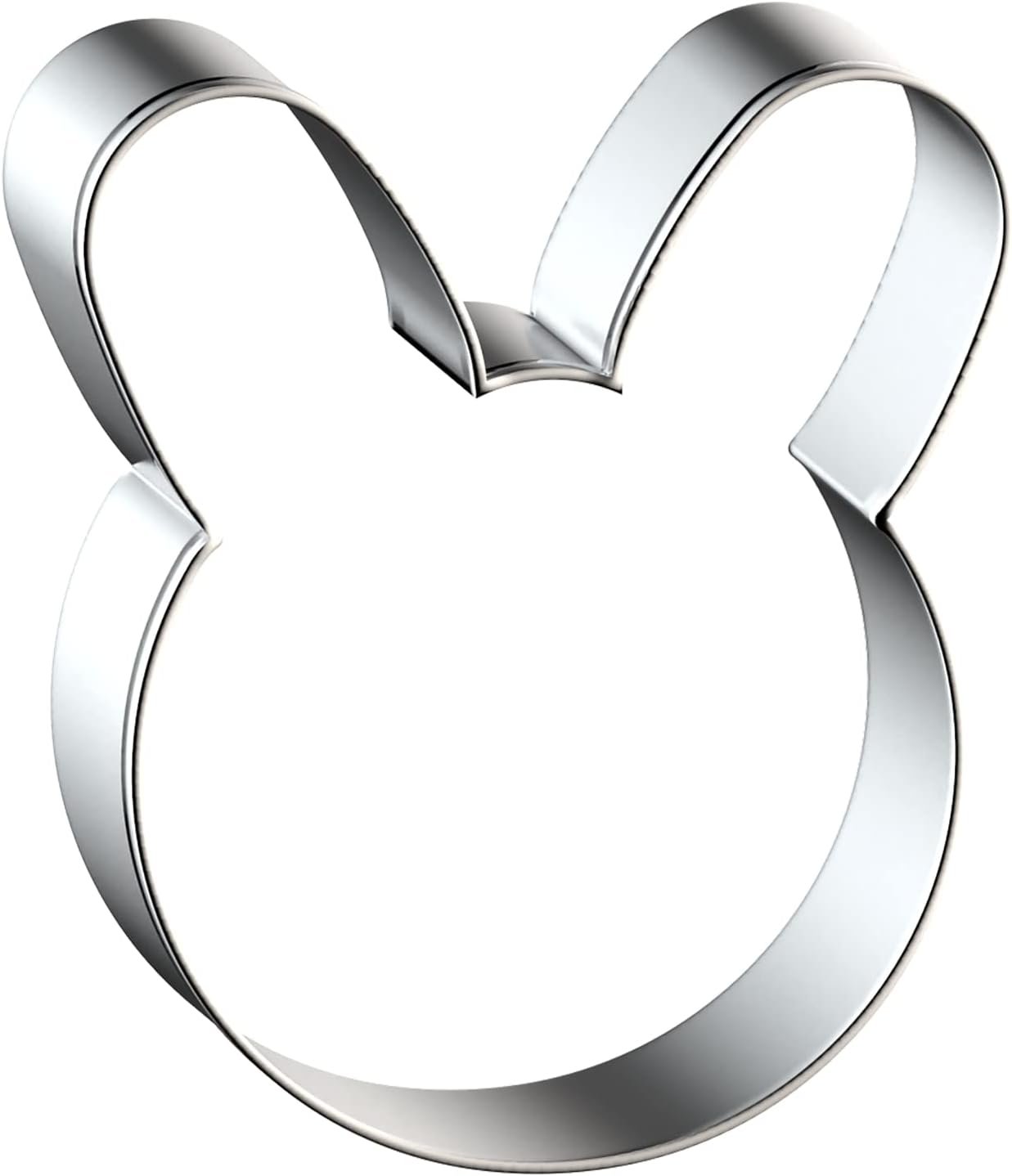 Bunny Cookie Cutter Set Large - 5", 4", 3", 2" - 4 Piece Easter Bunny Rabbit Hare Head Face Shaped Cookie Cutters - Stainless Steel - Image 4