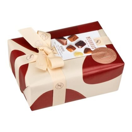 Neuhaus Belgian Chocolate Gift Box, 1/4 lb Ballotin – 10 Iconic Assorted Milk, Dark & White Chocolate Pralines – Romantic Gourmet Gift
