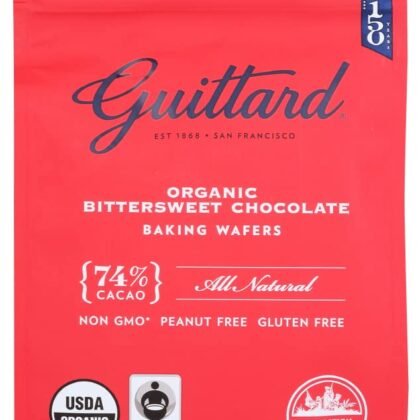 Guittard, Organic 74% Chocolate Baking Wafers, 12 Ounce