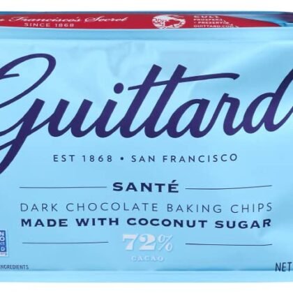 GUITTARD 72% Sante Dark Chocolate Baking Chips, 9 OZ