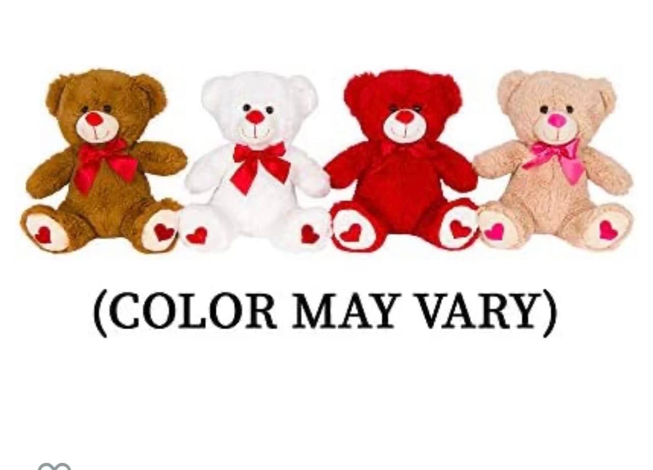 Valentines Day Gift Basket Set | Teddy Bear Plush (COLOR VARYS), Creme Savers Hard Candy, Individually Wrapped, Hershey Kisses Milk Chocolate, Heart Shape Elmer Chocolates Dark Chocolate or Hazelnut Pirouline Wafers, & Valentine Bag (Design Varies | - Image 7