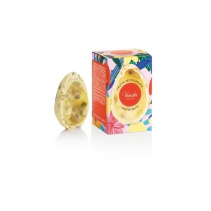 Venchi - Salted White Chocolate Mignon Egg, 2.47 Oz, with Pistachios, Almonds and "Piedmont Hazelnut", Gluten Free, Venchi Easter Collection, Gift Idea