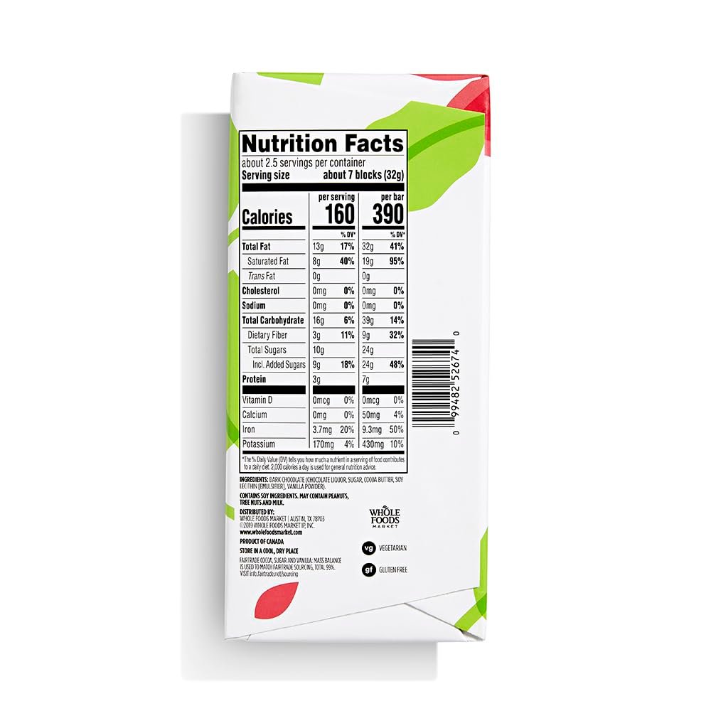 365 by Whole Foods Market, 70% Dark Chocolate Bar, 2.8 Ounce - Image 2