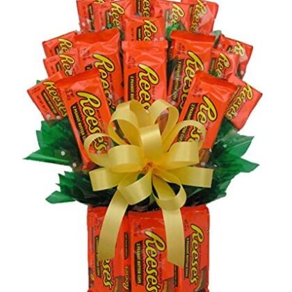 From You Flowers - Chocolate Peanut Butter Candy Bar Bouquet