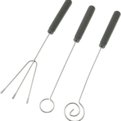 Chocolate Dipping Set RLECS 3PCS Chocolate Dipping Fork Spoons Set, Culinary Decorating Spoons and Candy Dipping Tools for Decorative Plates Chef Art Pencil Chef Spoon,Candy Dipping Tool