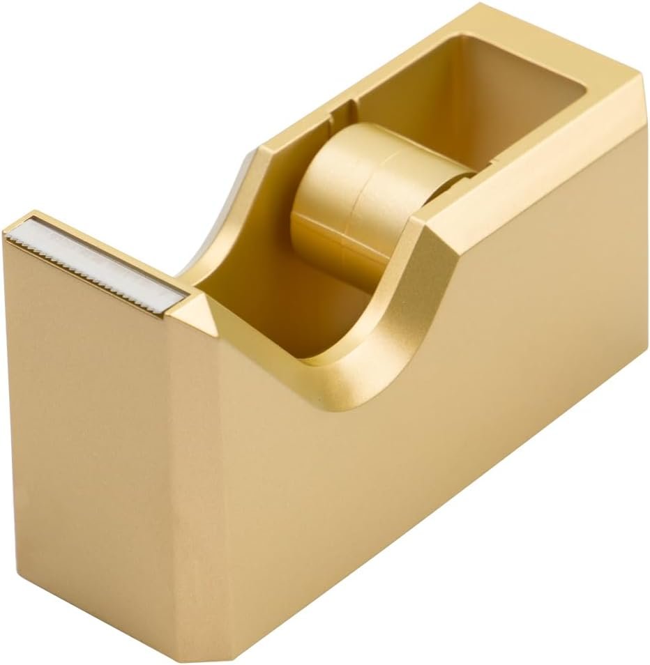 JAM PAPER Office & Desk Sets - 1 Stapler & 1 Tape Dispenser - Gold - 2/Pack - Image 3