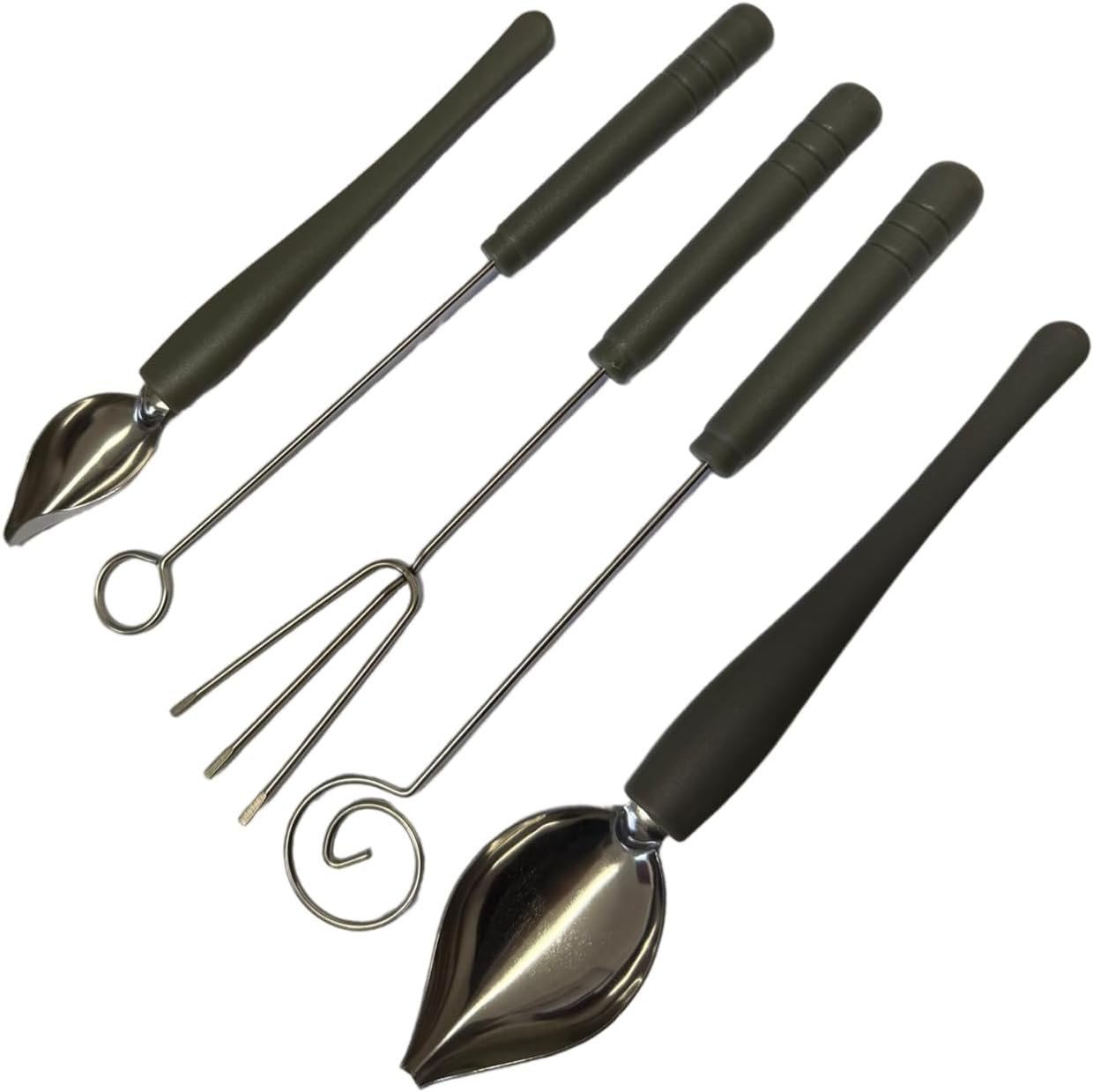 Candy Dipping Tools 5-Piece Set | Chocolate Dipping Tool for Easy Candy Making and Decorative Plating, Stainless Steel Construction for Durability and Effortless Cleaning