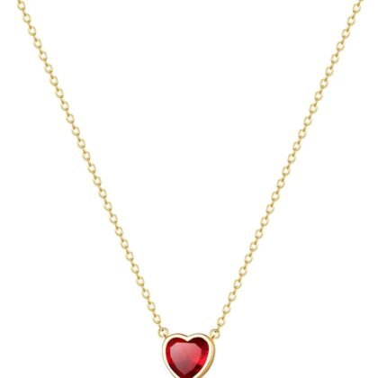 Zeffy Cute Heart Necklace 18k Gold/Silver Plated Tiny Heart Pendant Choker Necklaces Gold Love Heart Chain Necklace for Women Dainty Gold Jewelry Valentines Day Gifts for Women Girls Teen Girls