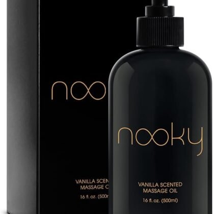 Nooky Vanilla Massage Oil with Fractionated Coconut Oil.16 Ounce