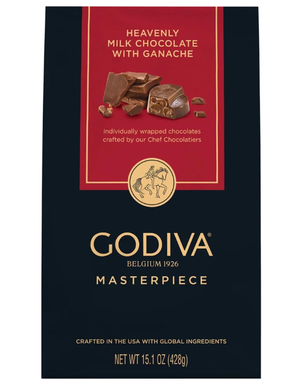 GODIVA Heavenly Milk Chocolate with Ganache - Masterpiece - 15.1 oz