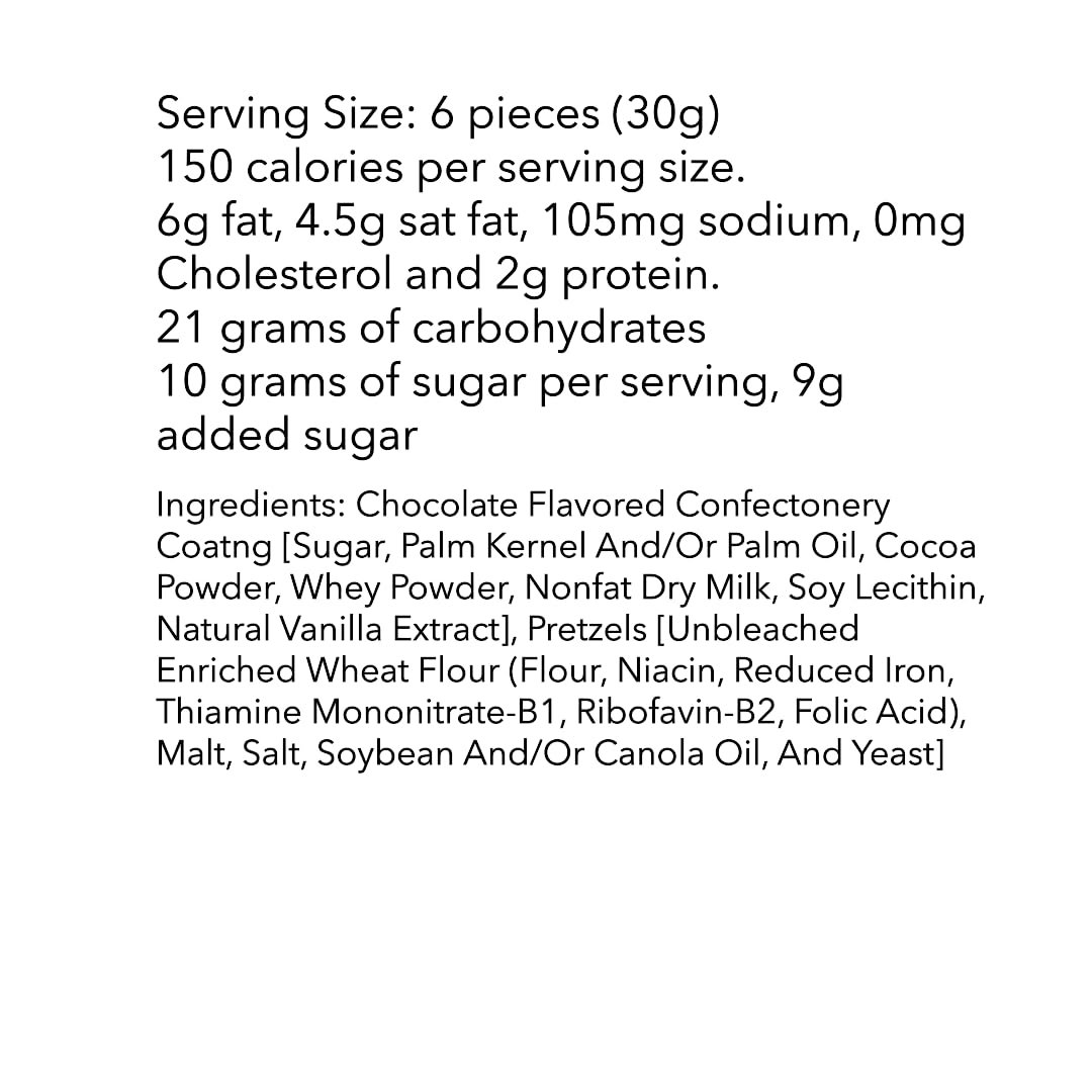 Chocolate Flavored Pretzels - 1 lb of Fresh Gourmet Covered Coated Dipped Bite Size Pretzels - Image 2