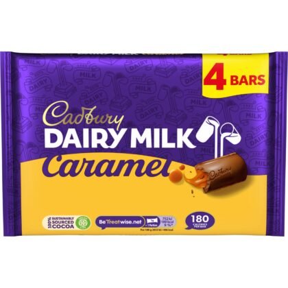 Original Cadbury Dairy Milk Caramel Chocolate Bar Pack Imported From The UK England