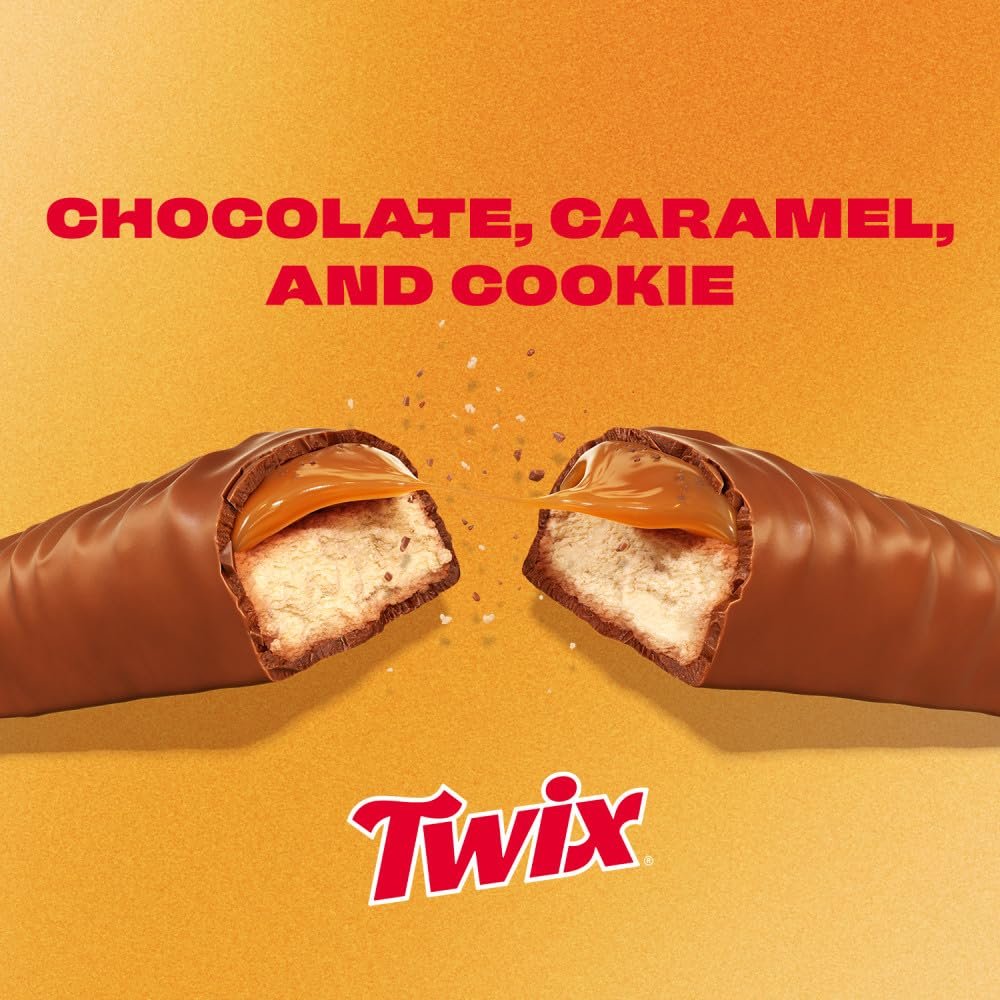 TWIX Fun Size Caramel Cookie Milk Chocolate Bars Individually Wrapped Party Candy Chocolate Candy Bars, 10.83 Oz Bag - Image 4