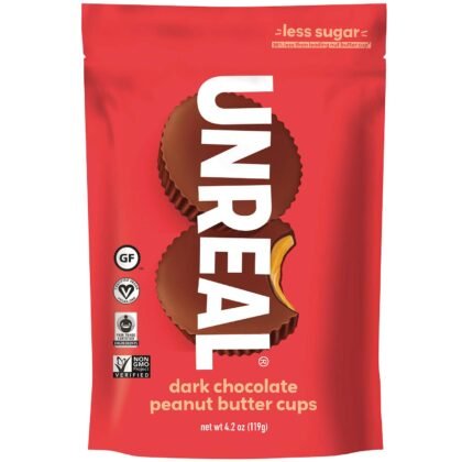 Unreal Chocolate Dk Pnut Btr Cups, 4.2 oz