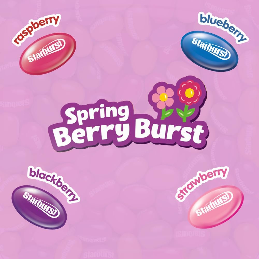 STARBURST Berry Burst Jellybean Easter Candy, Jelly Beans for Filling Eggs, Easter Basket Stuffers, 14 Ounce Bag - Image 5