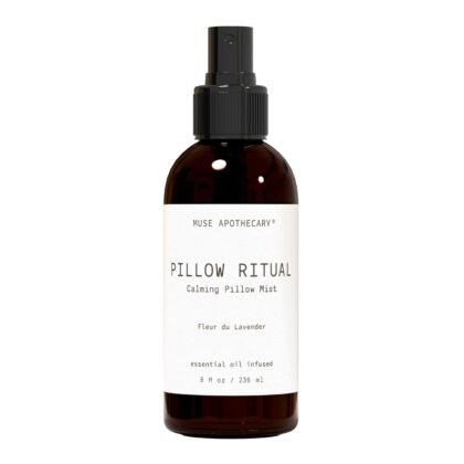 Muse Apothecary Pillow Ritual - Aromatic, Calming and Relaxing Pillow Mist, Linen and Fabric Spray - Infused with Natural Aromatherapy Essential Oils - 8 oz, Fleur du Lavender