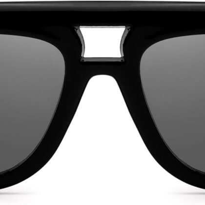 Oversized Aviator Sunglasses for Women Men Trendy Big Wide Sun Glasses with UV Protection for Daily Life