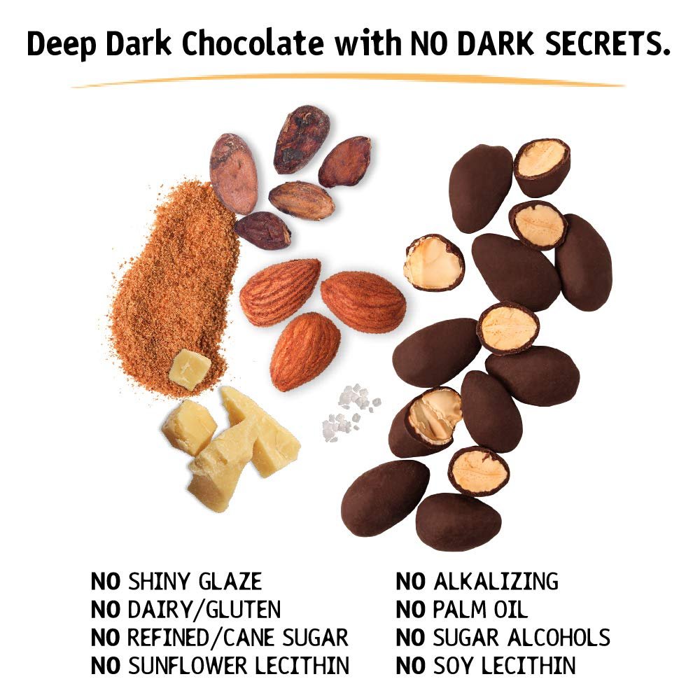 Hu Keto Friendly Vegan Hunks |Chocolate Covered Almonds With Sea Salt | 6 Pack | Non-GMO, Gluten Free, Paleo, Organic Dark Chocolate - Image 3
