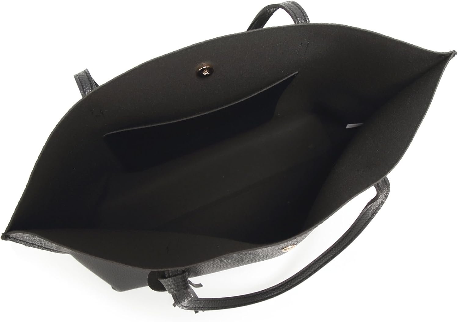 Dreubea Women's Soft Faux Leather Tote Shoulder Bag from, Big Capacity Tassel Handbag - Image 7