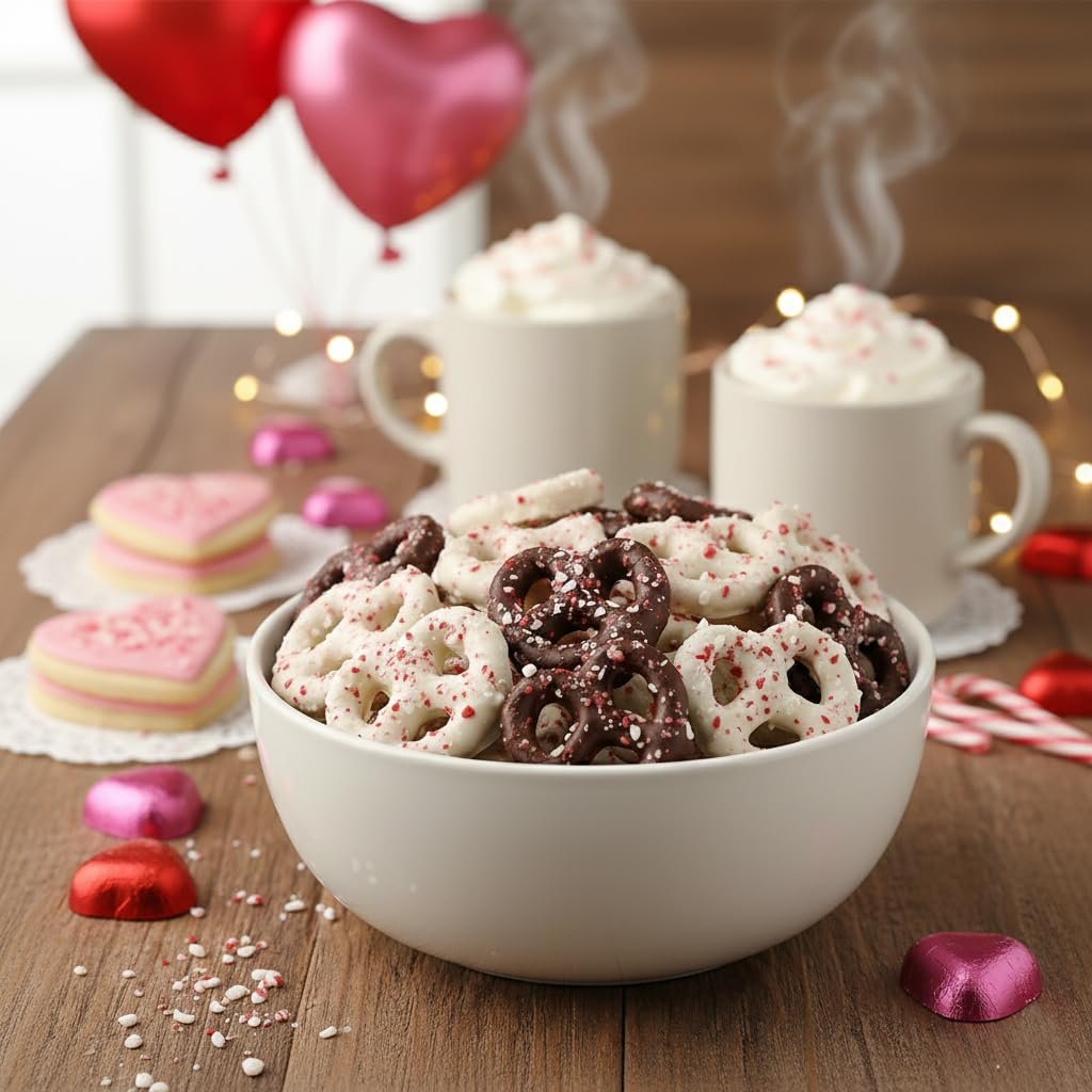 Chocolate Covered Yogurt Pretzel Gift Box - Gourmet Gift Basket Peppermint - Food Gift Basket - Chocolate Food Gifts for Men and Women - Image 4