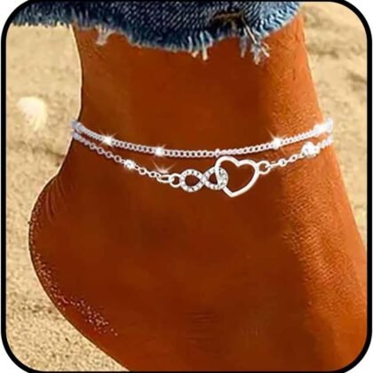 Yalice 925 Sterling Silver Ankle Bracelets for Women Dainty 14K Gold Plated Anklets Set Shiny Waterproof Ankle Chain Cross Beach Foot Jewelry Gifts