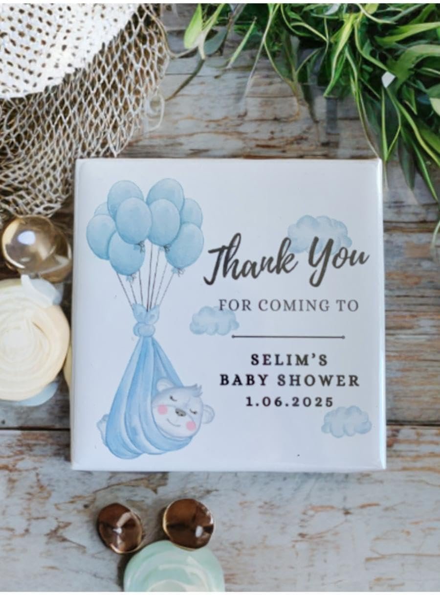 Set of 6 Custom Photo Magnets, Personalized Gifts, Holiday Keepsakes, Personalized Refrigerator Magnets, Birthday Favors, Baby Shower Favors, Wedding Favors, Branding, Newborn Keepsakes, 2"x2" - Image 7